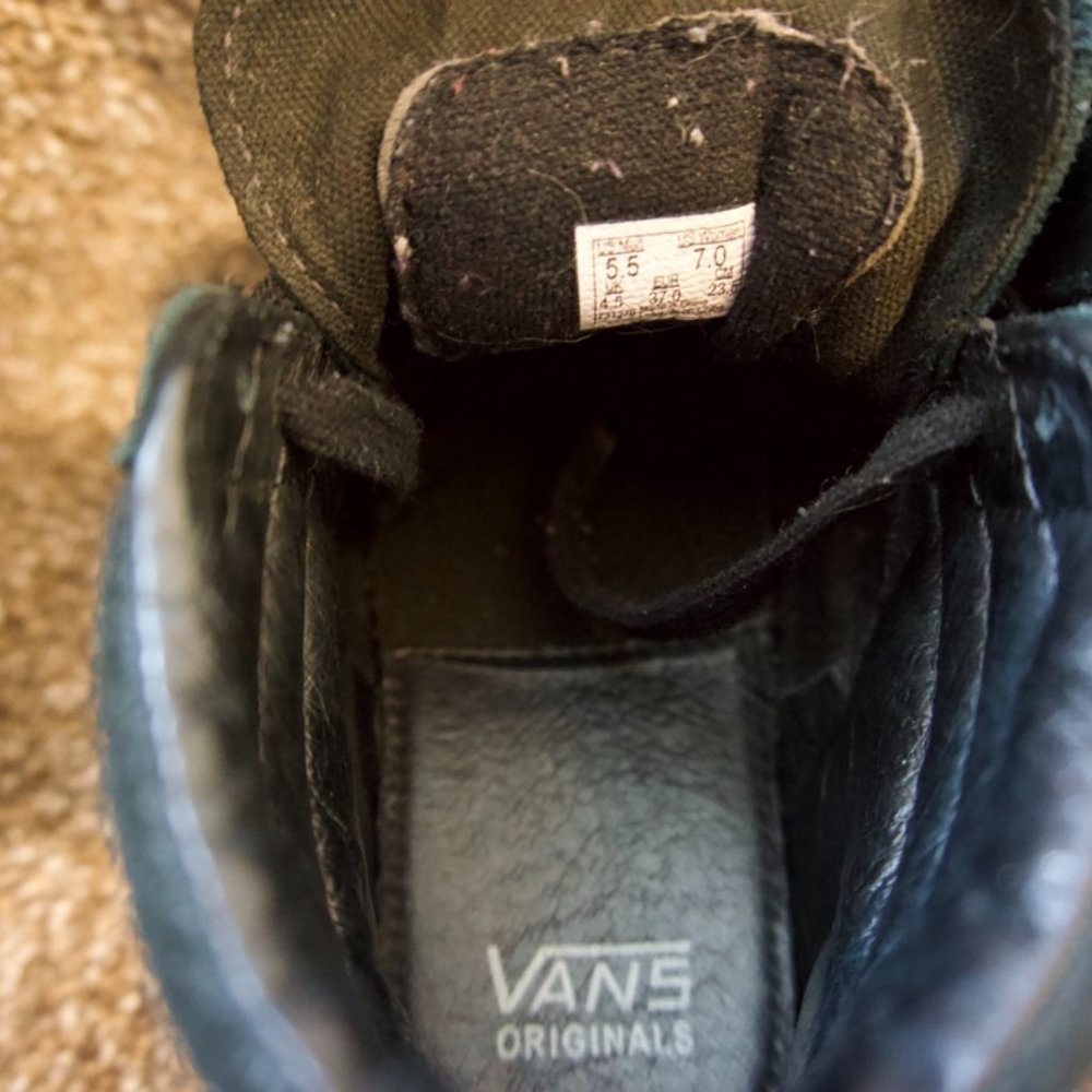 VANS VAULT OG Sk8-Hi LX WTAPS Black LE size 5.5 - Picture 7 of 7